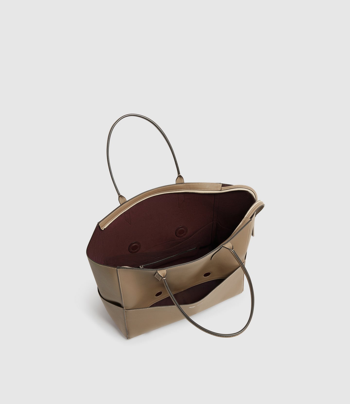 Incognito Small Cabas Bag Smooth Calfskin Taupe