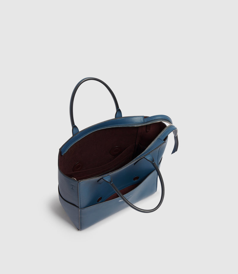 Incognito Crossbody Cabas Smooth Calfskin Storm