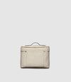 Many Days Toiletry Bag Natural Linen with Cognac