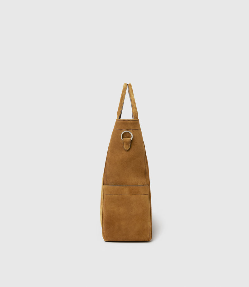 Mariner Zippered Tote Suede Marrakech