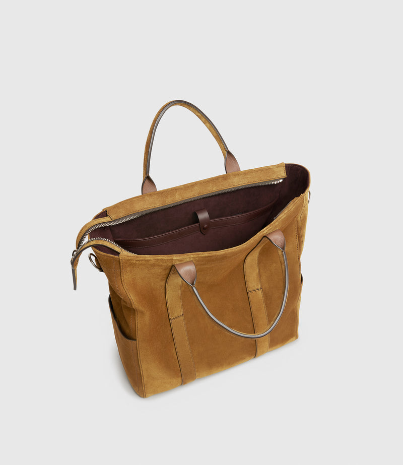 Mariner Zippered Tote Suede Marrakech