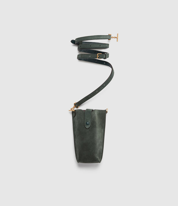Minimalist Double Suede Emerald