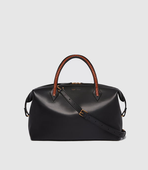 Vérité City Small Atelier Calfskin Black with Cognac