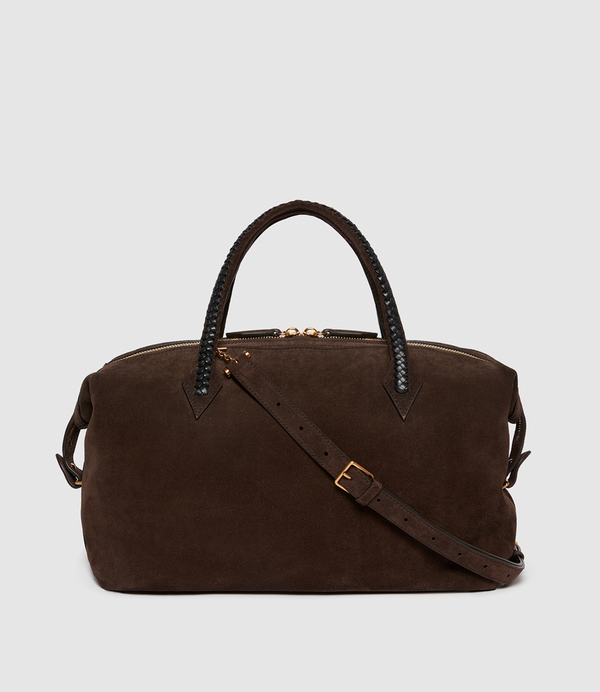 Vérité City Suede Chocolate and Atelier Calfskin Black