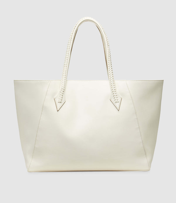 Perriand Collapsible Cabas Smooth Calfskin White Sand