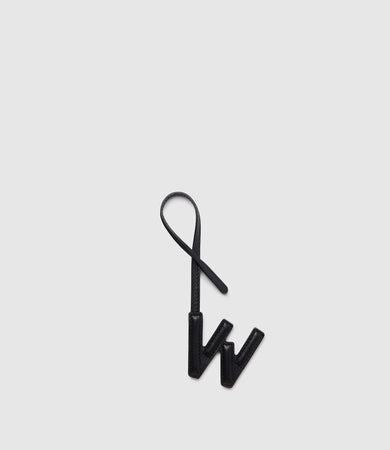 Westman Atelier Alphabet Charm, Letter Charm | Westman Atelier x Métier | R - Black | Handmade in Italy | Vegan Leather | Monogram Charm