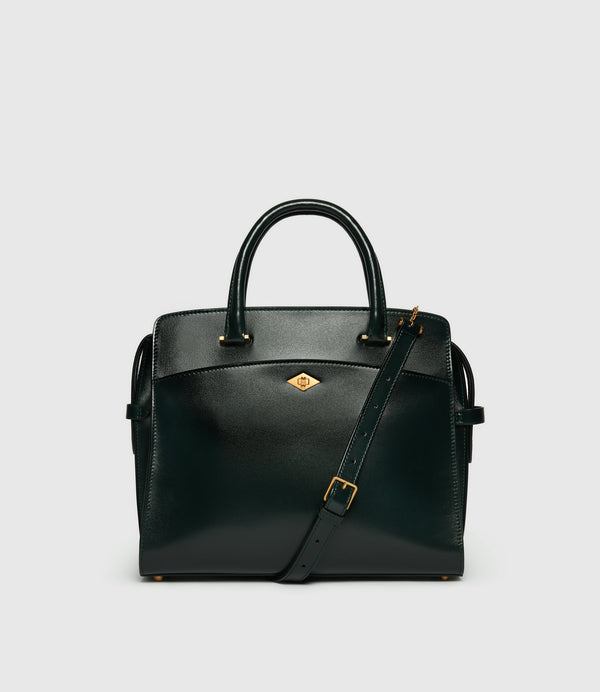 Private Eye Slim Glossy Calfskin Forest Green