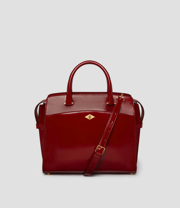 Private Eye Slim Glossy Calfskin Classic Red