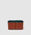 Large Reversible Collapsible Box Buffalo Cognac and Smooth Calfskin Lost At Sea