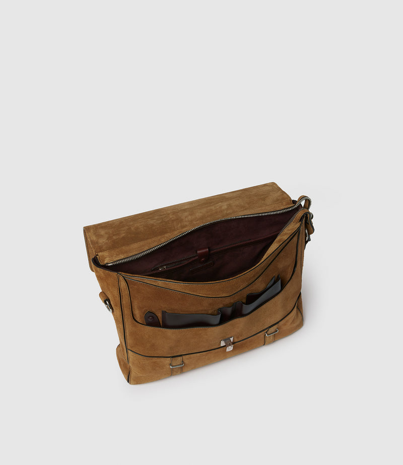 Rider Briefcase Suede Marrakech