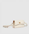 Roma Mini Clutch Smooth Calfskin White Sand