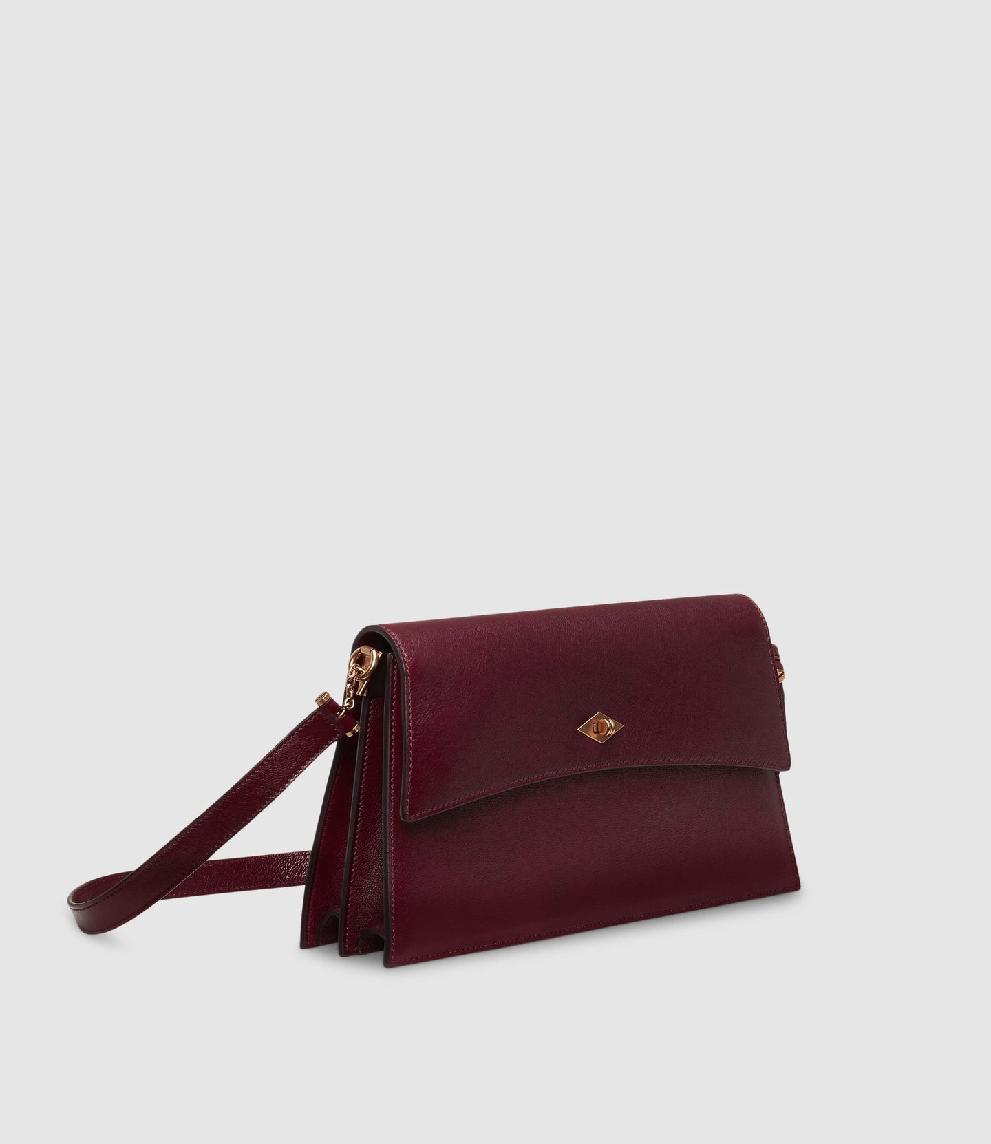 Roma Shoulder Bag Buffalo Dark Cherry