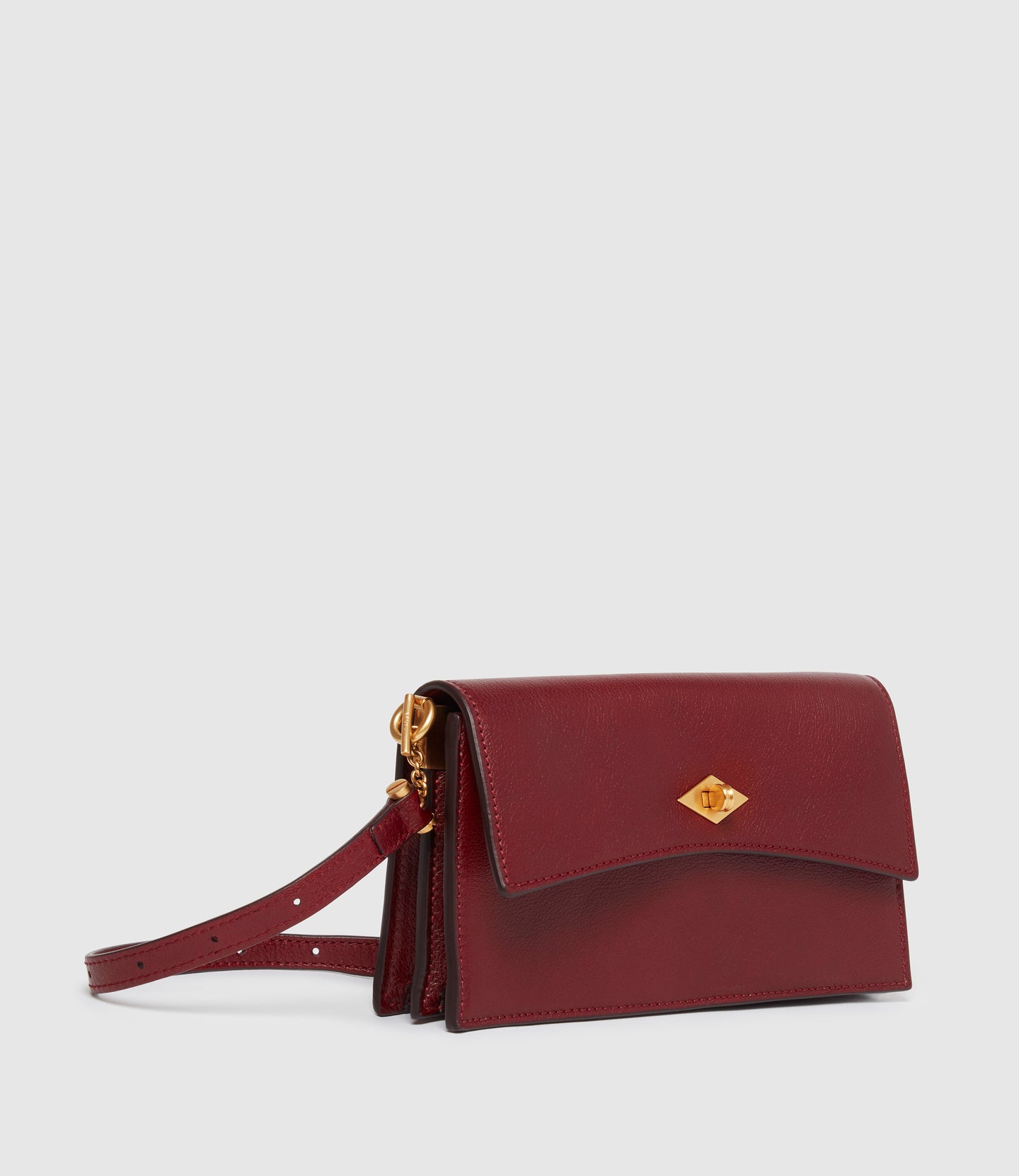 Roma Mini Clutch Buffalo Dark Cherry