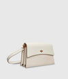 Roma Shoulder Bag Smooth Calfskin White Sand