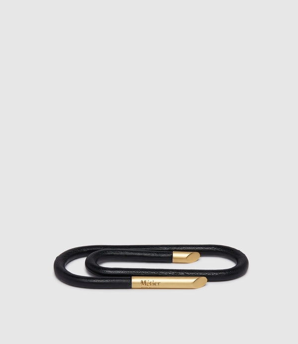 Small Bookmark Gold and Buffalo Black