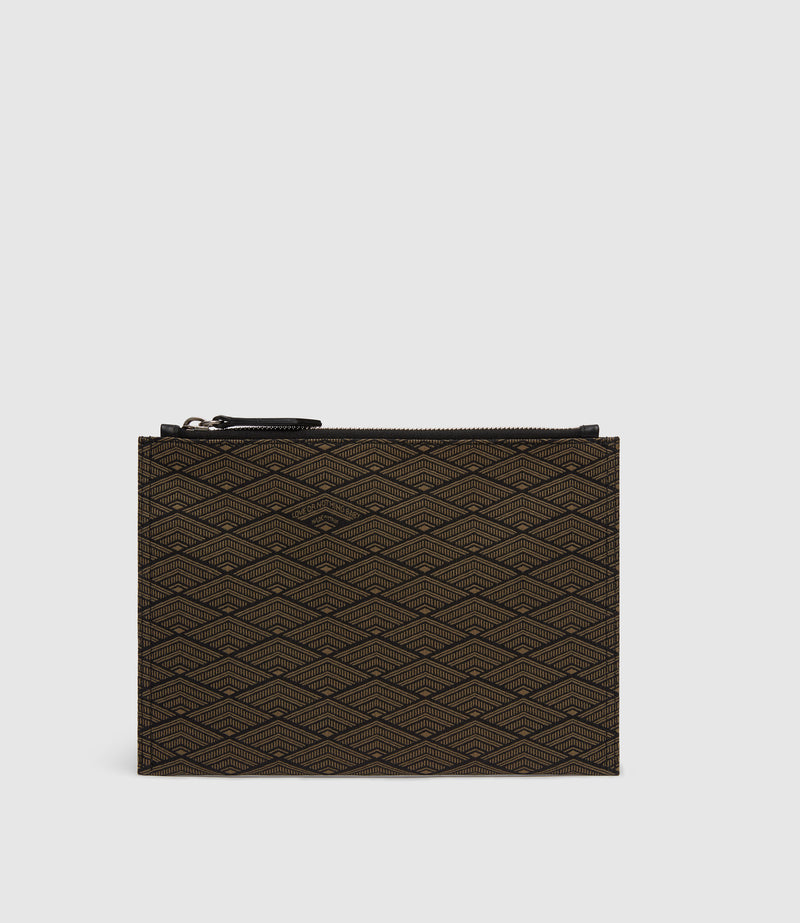 Small Flat Pouch Jacquard Black