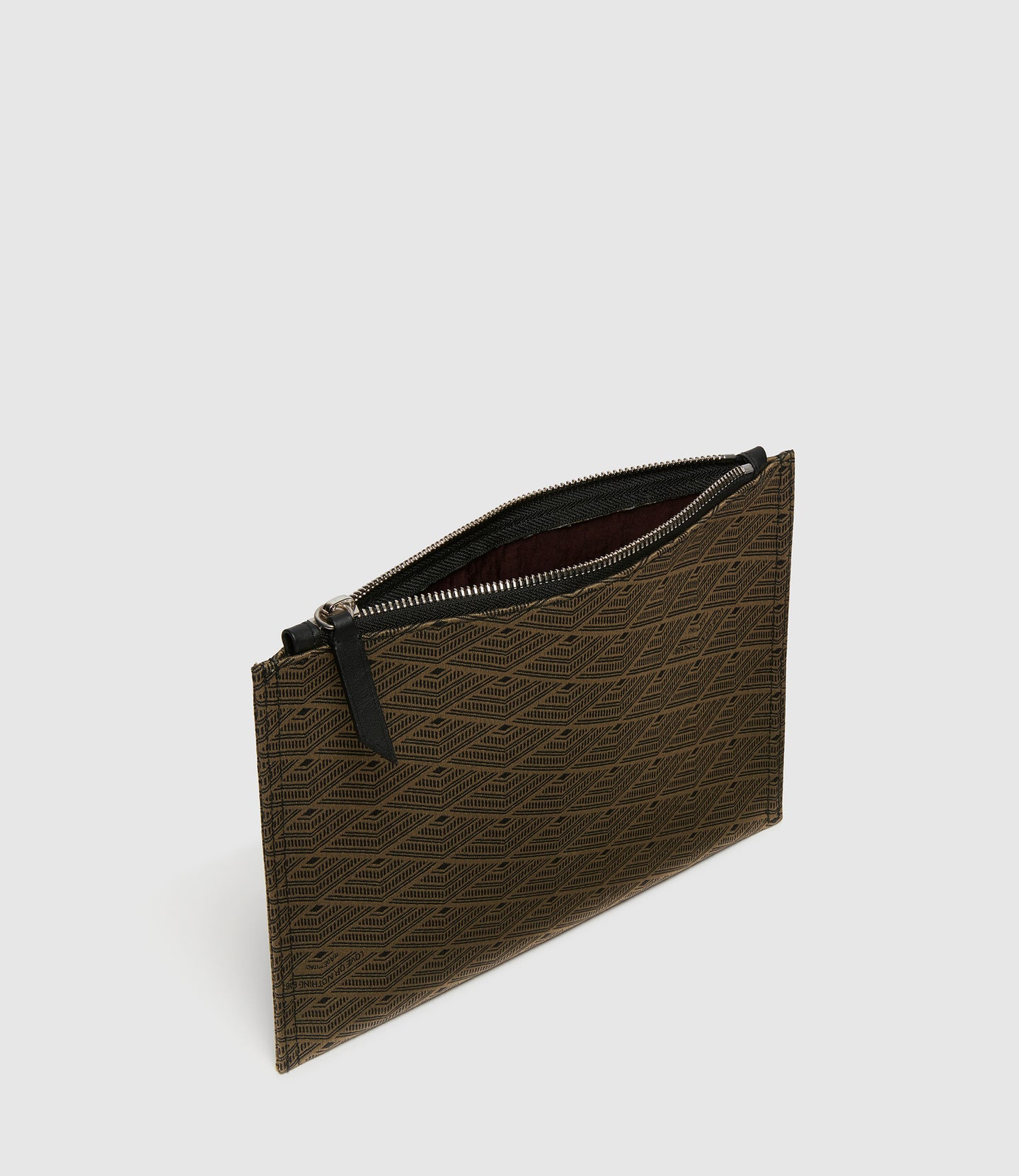 Small Flat Pouch Jacquard Gold