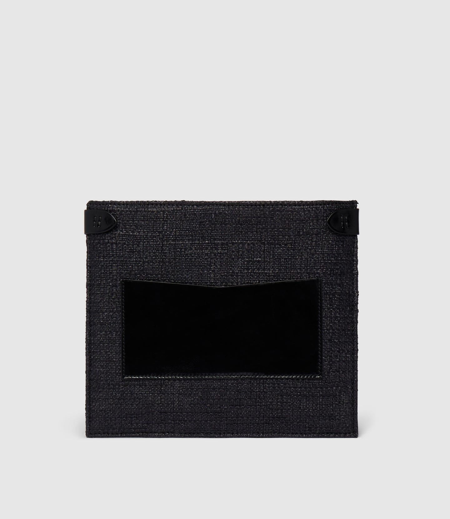 Stowaway Crossbody Bouclé Glossy Calfskin Black