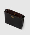 Stowaway Crossbody Bouclé Glossy Calfskin Black