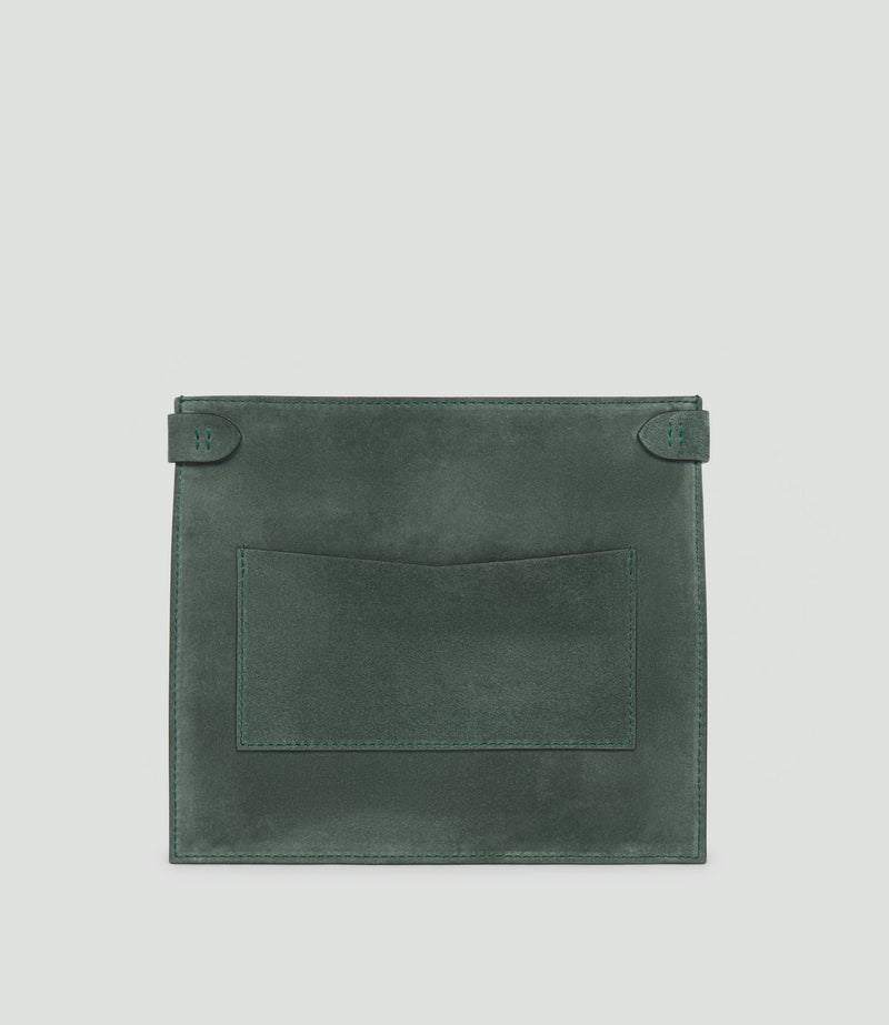 Stowaway Crossbody Suede Emerald