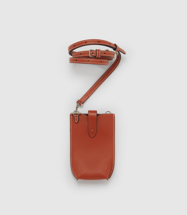 Minimalist Smooth Calfskin Sienna