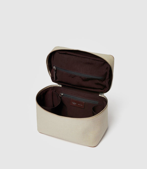 Long Haul Toiletries Pouch Natural Linen