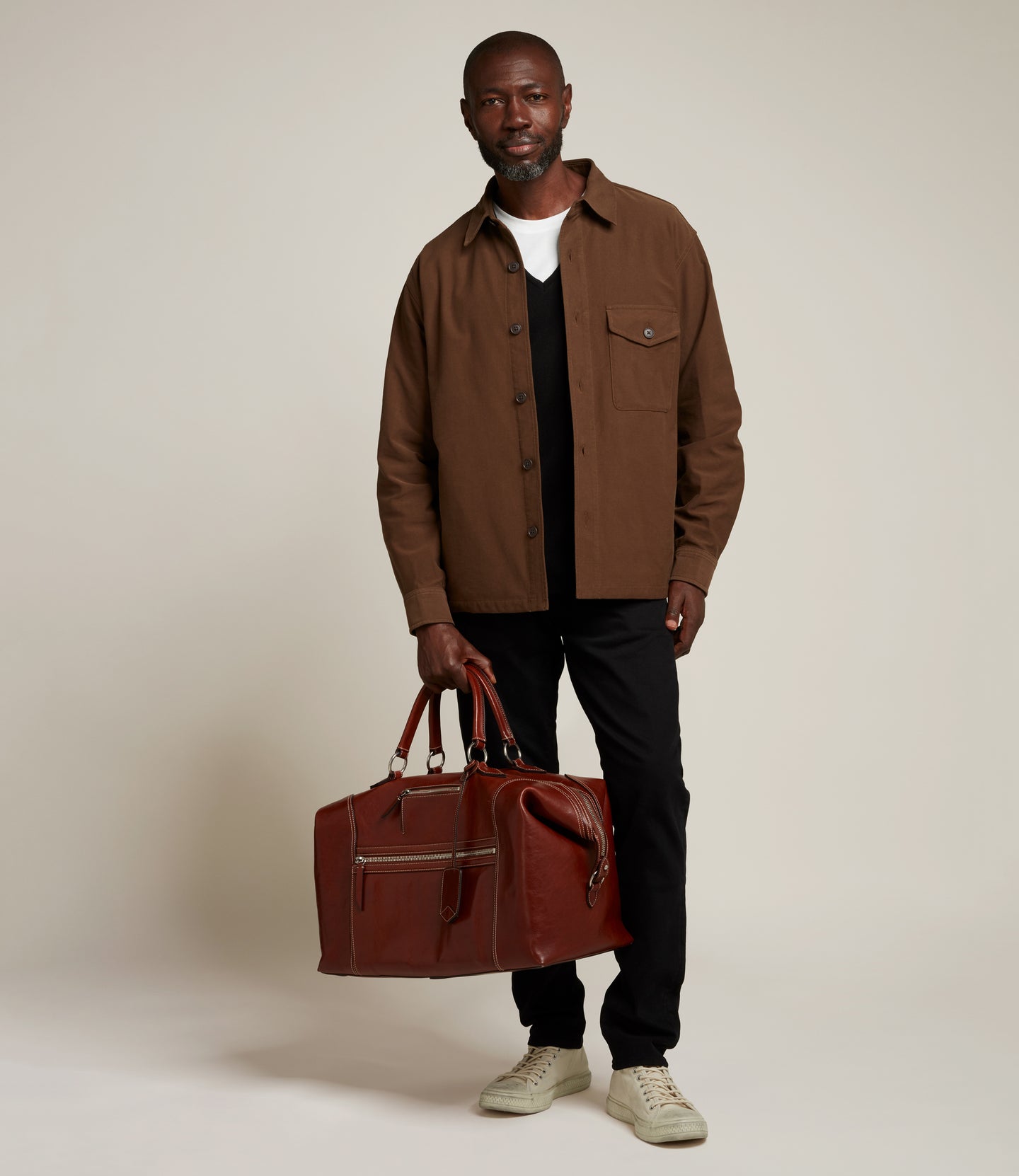 Vagabond Duffle 70s Calfskin Tobacco