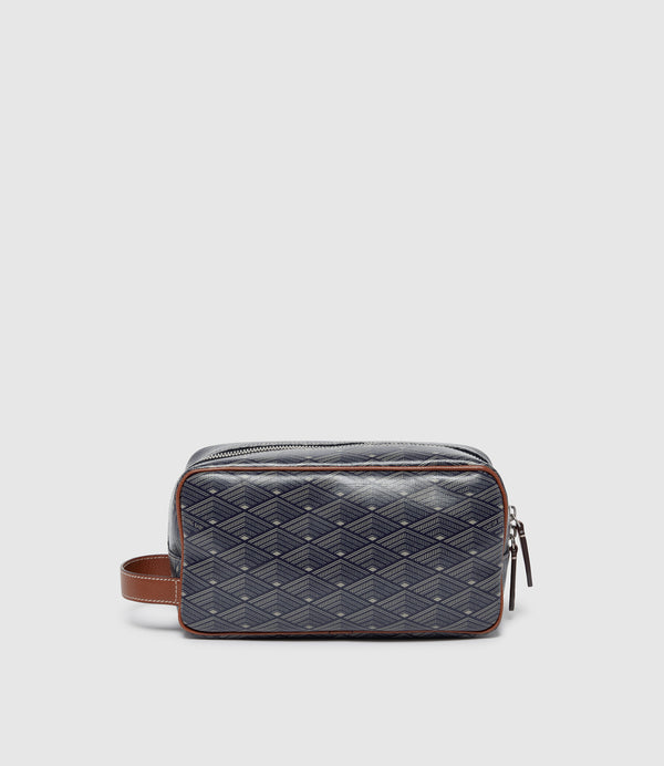 Wash Bag Signature Canvas Navy