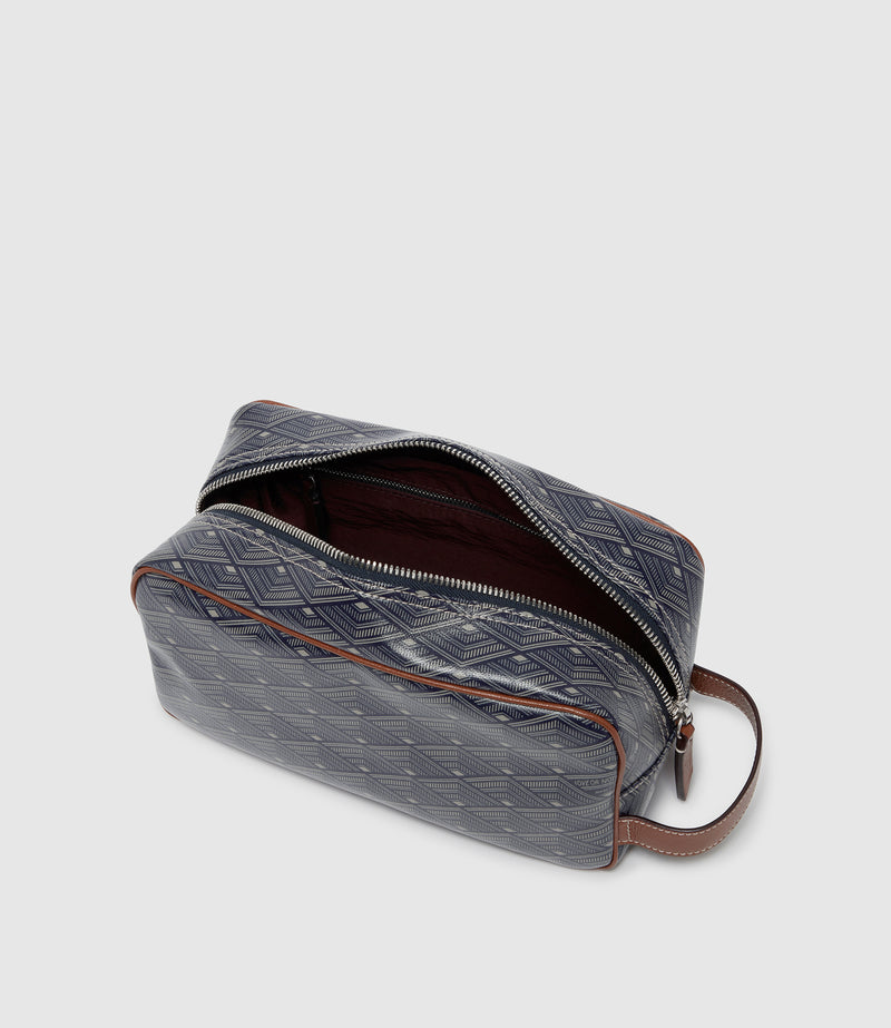 Wash Bag Signature Canvas Navy