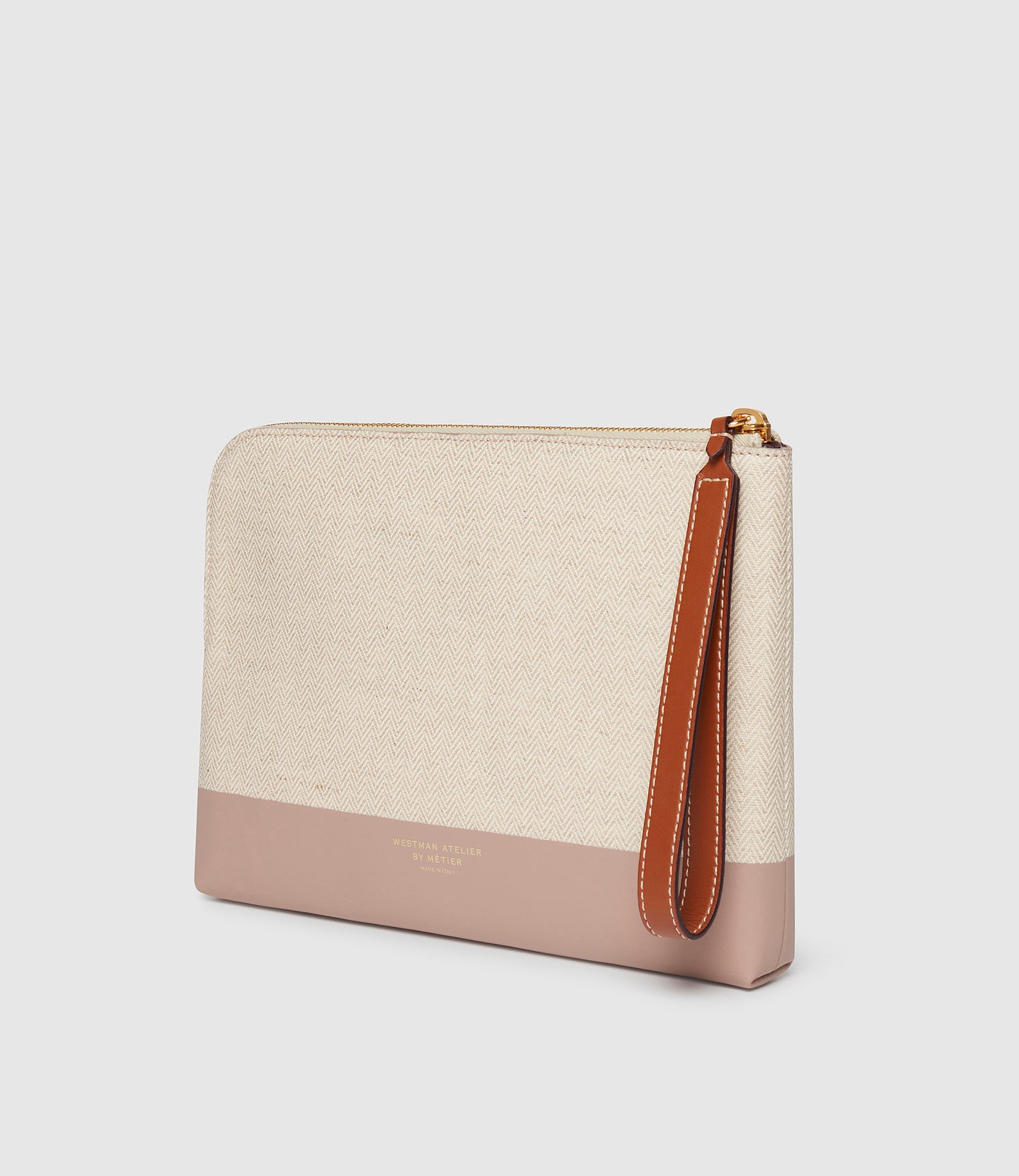 Westman Atelier By Métier Midi Makeup Pouch Herringbone