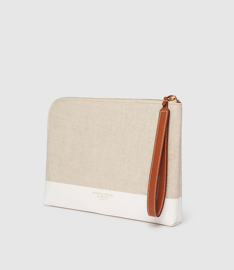 Westman Atelier x Métier The Midi Makeup Case Linen