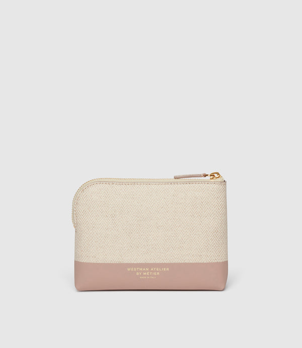 Westman Atelier x Métier 'The Petite' Makeup Pouch Herringbone