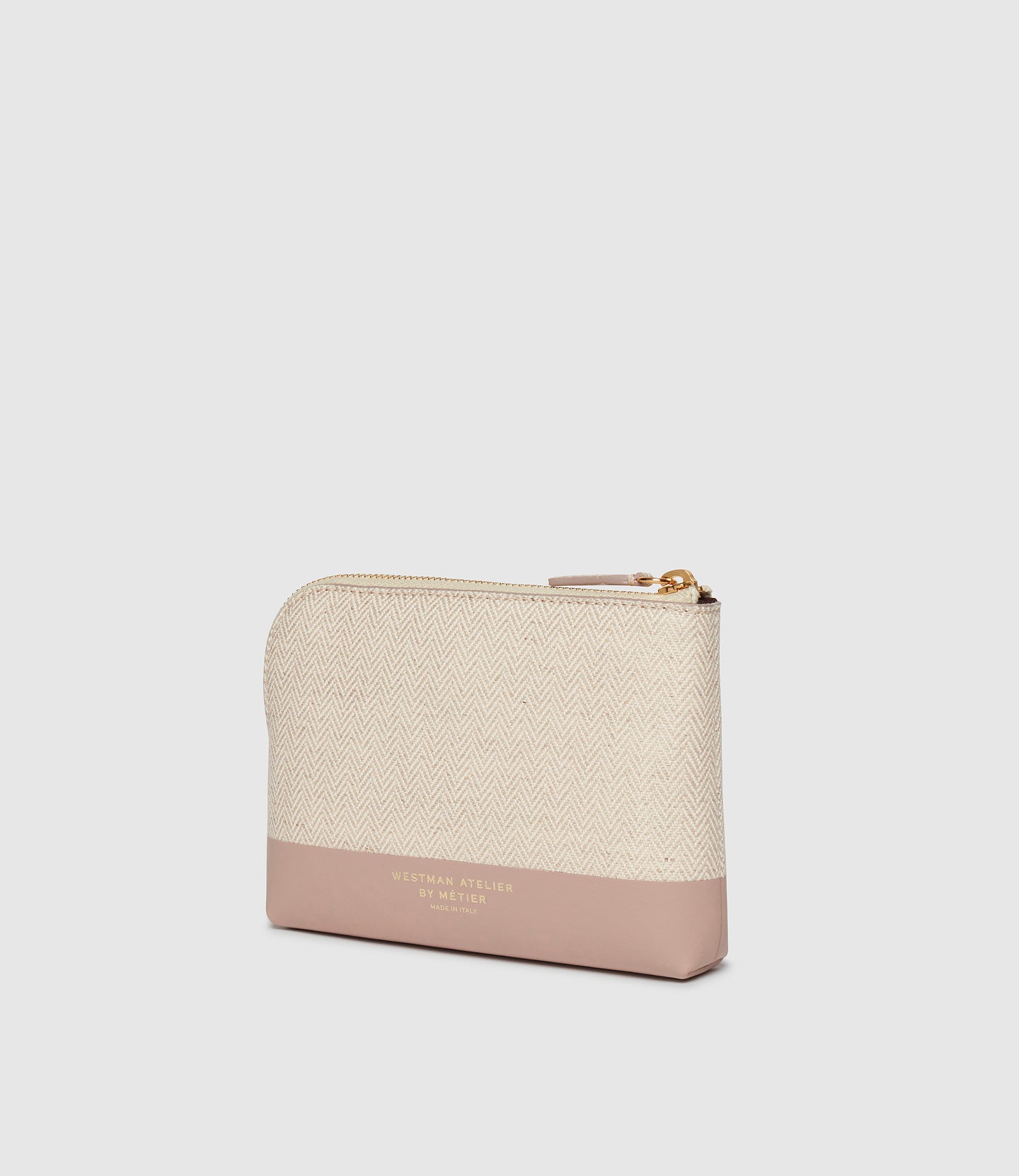 Westman Atelier x Métier 'The Petite' Makeup Pouch Herringbone