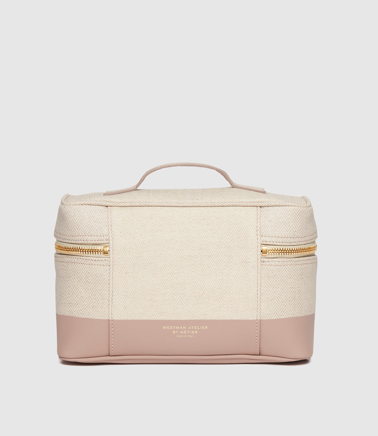 Westman Atelier x Métier Makeup Train Case Herringbone