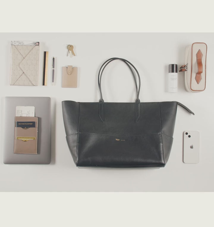 【25SS】RECTO IBIZA CABAS BAG IN SUEDE RECTO. Ibiza Cabas Bag in Black | Lyst