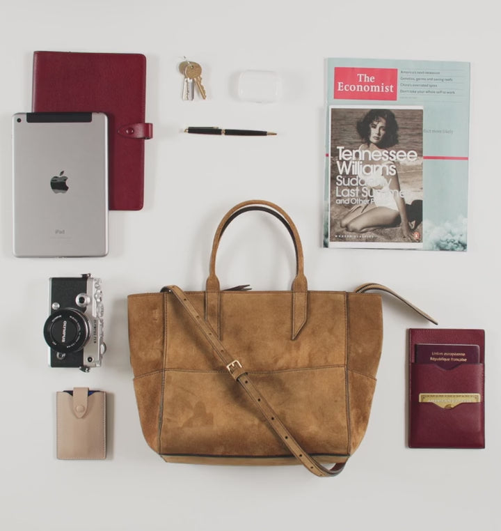 【関税込み】Metier タン Incognito Cabas クロスボディバッグ Métier Women's Small Tote Bag White Linen – Métier US