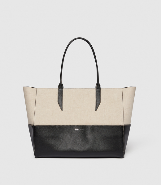 Métier Incognito Small Linen and Handmade Italian Calfskin