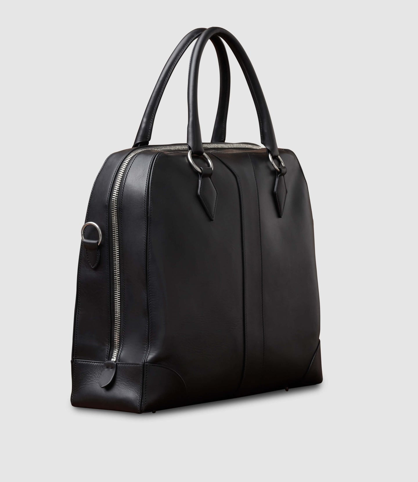 Le Petit Voyage Overnight Briefcase Atelier Calfskin Black